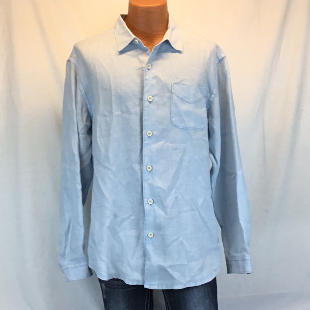 Tommy Bahama Relax Linen Long Sleeve Button Down L